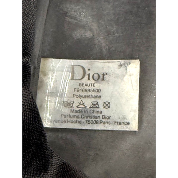 Christian Dior CD Logo Makeup Beaute Bag Clutch Pouch Red Black Patent Leather - Picture 6 of 7